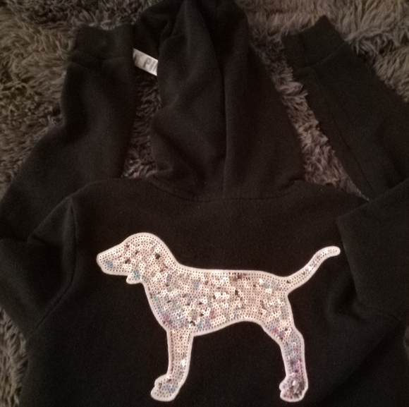 VS pink black small sequin pullover - Picture 2 of 2
